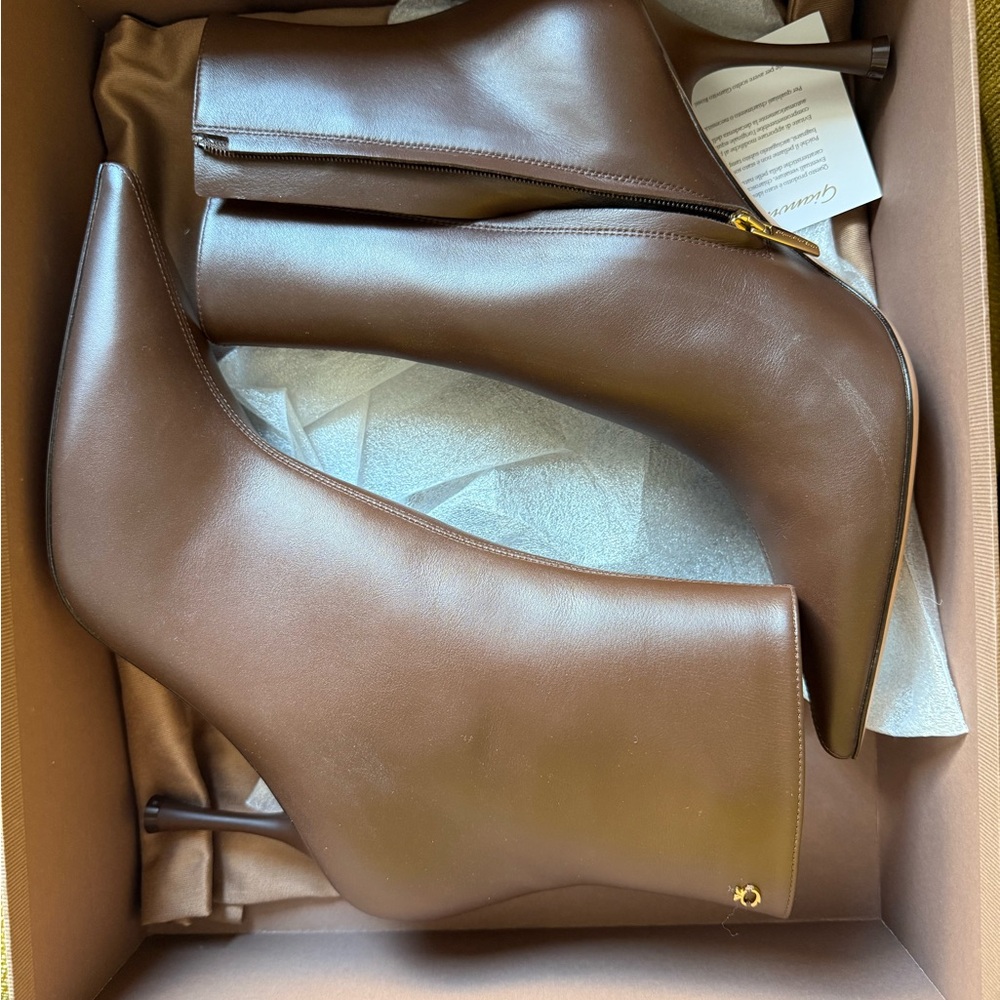 Gianvito Rossi bootie new with a box. They fit perfectly for a 10” foot length. - Picture 6 of 6